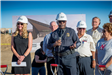 Firestone PD Groundbreaking Ceremony Chief Montgomery, Mayor Sindelar and participants