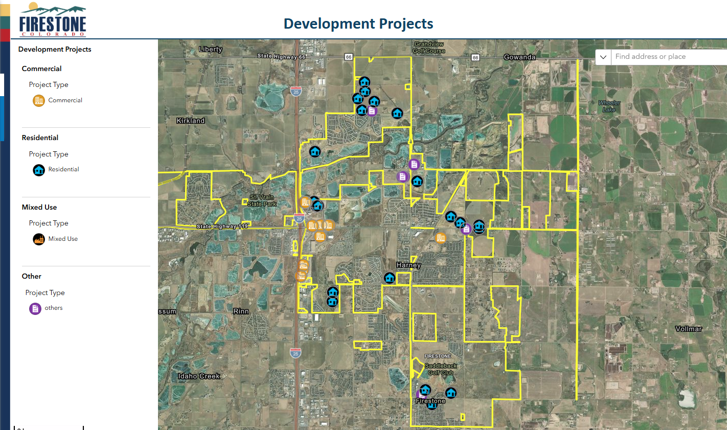 Interactive Development Project Map