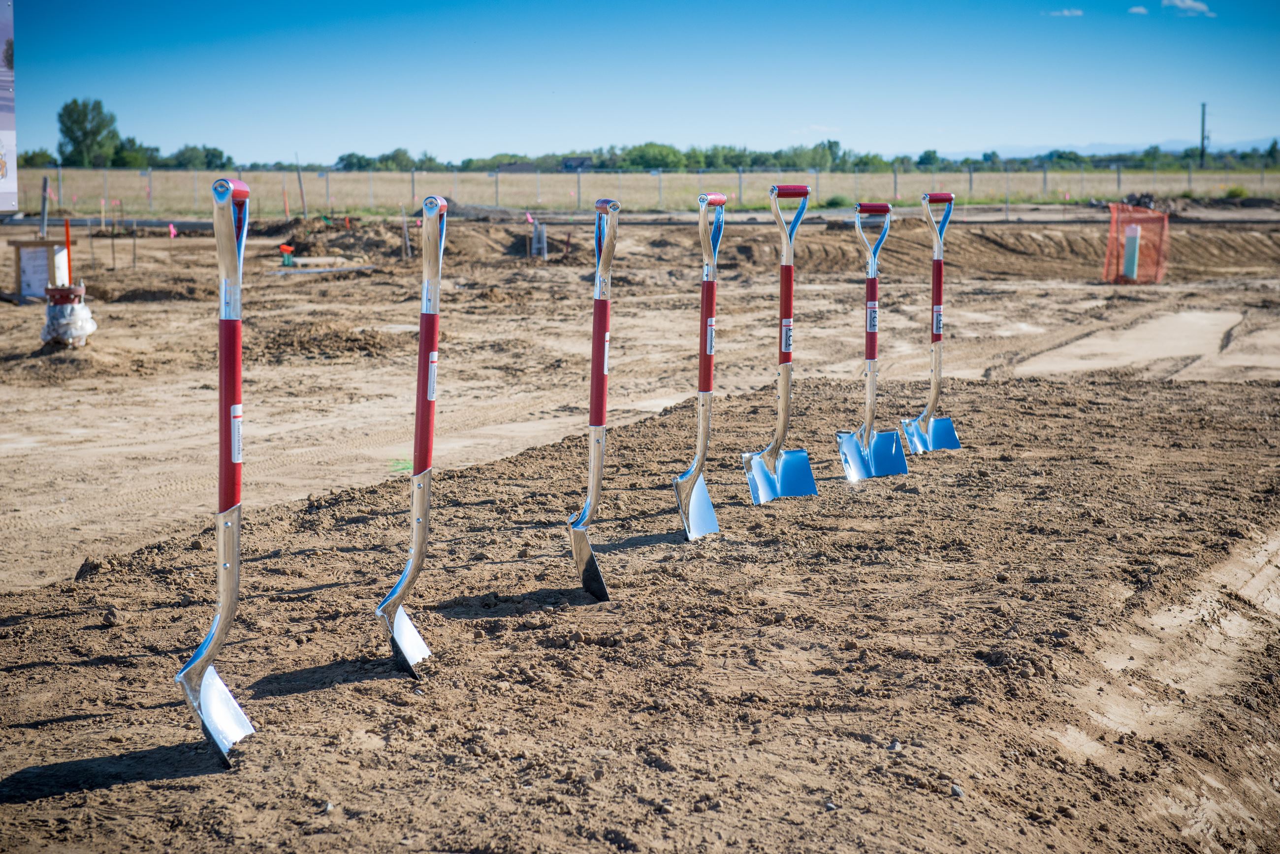 Firestone PD Groundbreaking Shovels Photo 1