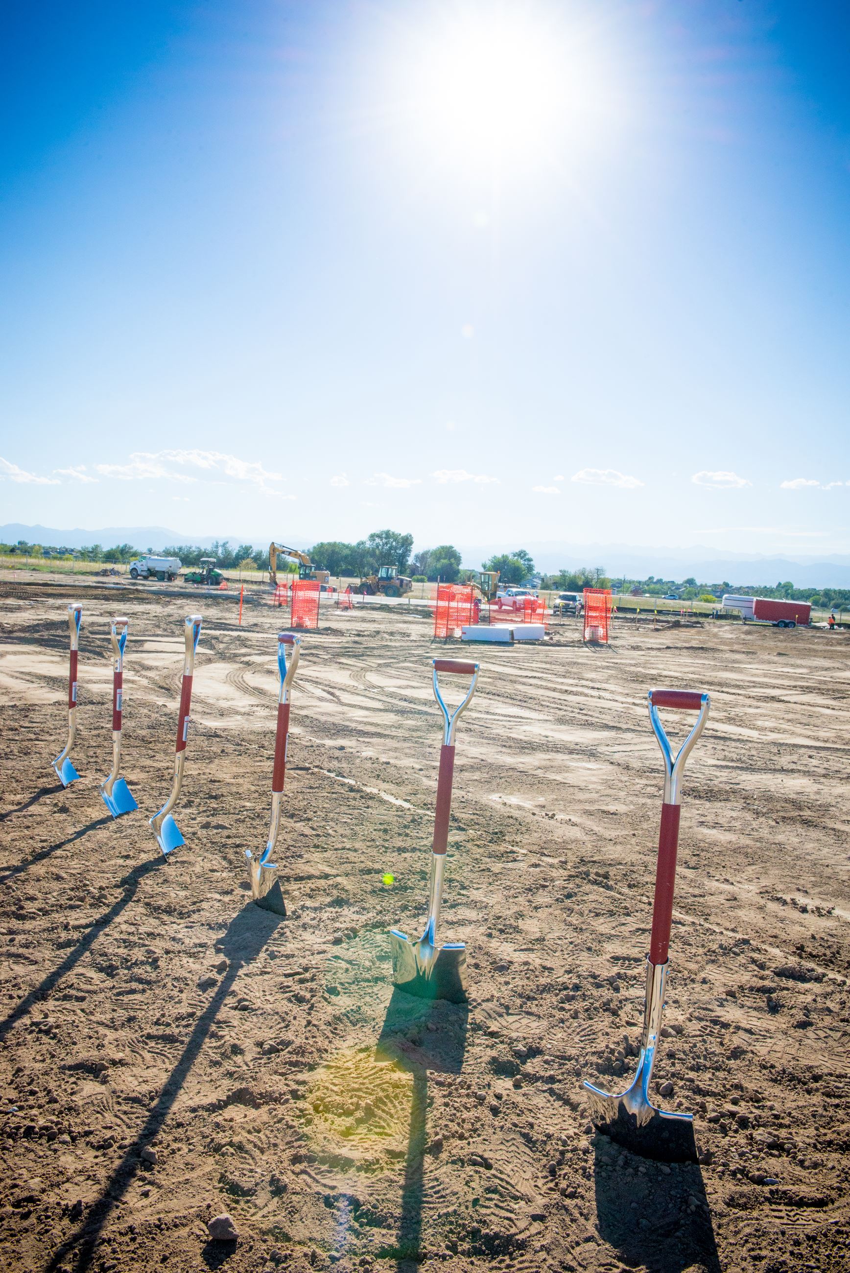 Firestone PD Groundbreaking pic 3 of shovels